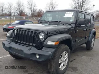 2022 Jeep Wrangler Unlimited Willys Sport with VIN 1C4HJXDN3NW132771, listed as a IAAI auction lot 41052274 with 33,302 mi miles and . Bid and sale history available at DreamBid. Image 17.