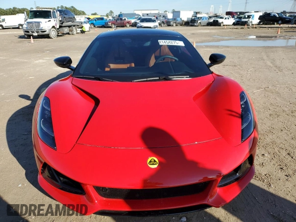 2024 Lotus Emira First Edition z VIN SCCLEKAX7RHB12137, wystawiony jako Copart lot #41454275 z przebiegiem Nie podano mil oraz Nie do naprawy. Historia ofert i sprzedaży dostępna na DreamBid. Obrazek 5.