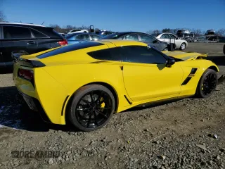 2017 Chevrolet Corvette Grand Sport 2LT with VIN 1G1YY2D71H5100758, listed as a Copart auction lot 46298855 with 25,501 mi miles and Salvage Title. Bid and sale history available at carsss.com. Image 3.
