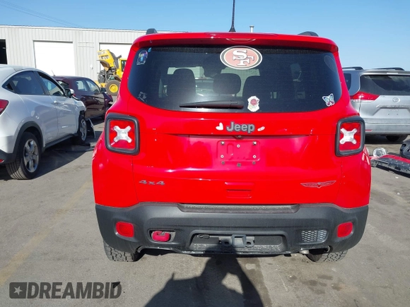 2019 Jeep Renegade Trailhawk with VIN ZACNJBC19KPK09606, listed as a IAAI auction lot 42002002 with 25,646 mi miles and . Bid and sale history available at DreamBid. Image 17.