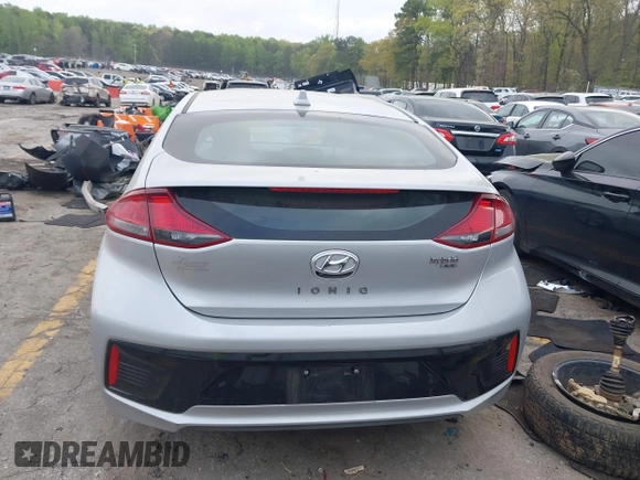 2017 Hyundai Ioniq Blue with VIN KMHC65LC2HU048243, listed as a IAAI auction lot 41945177 with 96,215 mi miles and . Bid and sale history available at DreamBid. Image 16.
