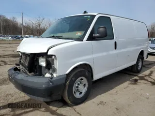 2017 Chevrolet Express Cargo Van with VIN 1GCWGAFG7H1255380, listed as a Copart auction lot 46516255 with 212,717 mi miles and Salvage Title. Bid and sale history available at carsss.com. Image 1.