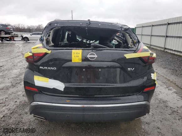 2024 Nissan Murano SV with VIN 5N1AZ2BJ0RC115846, listed as a Copart auction lot 84375334 with 8,086 mi miles and Non Repairable. Bid and sale history available at carsss.com. Image 6.