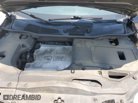 2011 Lexus RX 450h with VIN JTJZB1BA6B2004703, listed as a Copart auction lot 61730215 with 185,388 mi miles and Salvage title. Bid and sale history available at DreamBid. Image 12.