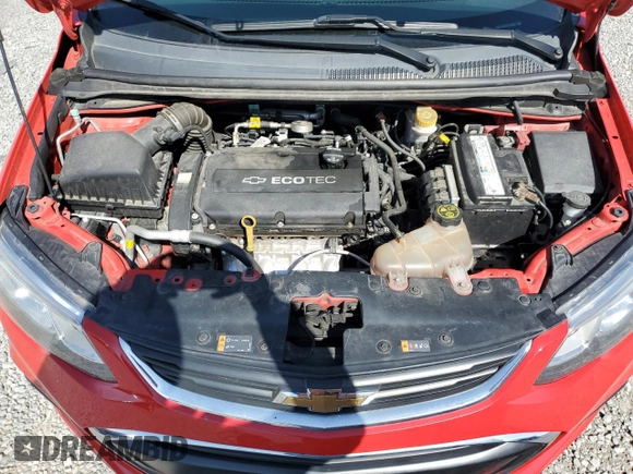 2018 Chevrolet Sonic LT z VIN 1G1JD5SH5J4106052, wystawiony jako Copart lot #52607635 z przebiegiem 83 110 mil mil oraz Szkoda całkowita • Salvage title. Historia ofert i sprzedaży dostępna na DreamBid. Obrazek 11.