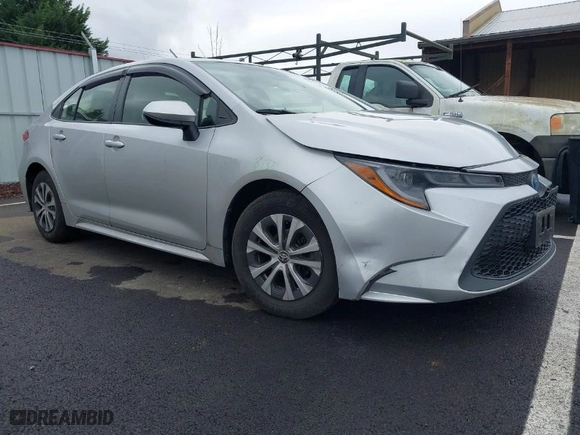 2022 Toyota Corolla Hybrid LE with VIN JTDEAMDE9NJ042023, listed as a IAAI auction lot 41492907 with 59,014 mi miles. Bid and sale history available at carsss.com. Image 1.