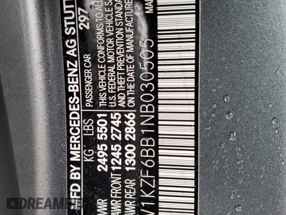 2022 Mercedes-Benz E 53 AMG with VIN W1KZF6BB1NB030505, listed as a Copart auction lot 52045715 with 30,649 mi miles and Salvage Title. Bid and sale history available at DreamBid. Image 13.