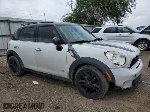 2013 MINI Countryman S ALL4 with VIN WMWZC5C51DWP34357, listed as a Copart auction lot 54945905 with 125,355 mi miles and Salvage title. Bid and sale history available at DreamBid. Image 4.