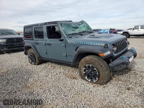 2024 Jeep Wrangler Rubicon with VIN 1C4RJXR62RW292085, listed as a Copart auction lot 81642354 with 16,097 mi miles and Clean title. Bid and sale history available at DreamBid. Image 4.