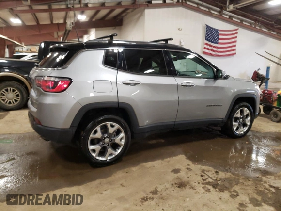2021 Jeep Compass Limited with VIN 3C4NJDCB9MT503428, listed as a Copart auction lot 83230484 with 58,903 mi miles and Non Repairable. Bid and sale history available at DreamBid. Image 3.