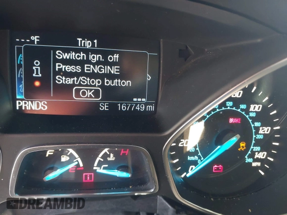 2015 Ford Escape Titanium with VIN 1FMCU0J94FUA69088, listed as a IAAI auction lot 41810406 with 167,749 mi miles. Bid and sale history available at carsss.com. Image 15.
