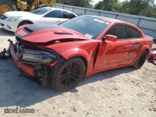 2021 Dodge Charger SRT Hellcat Redeye Widebody with VIN 2C3CDXL92MH615028, listed as a Copart auction lot 76061024 with 21,741 mi miles and Clean Title. Bid and sale history available at carsss.com. Image 1.