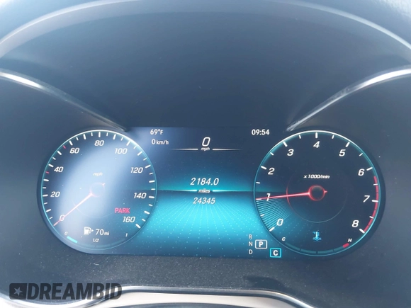 2022 Mercedes-Benz GLC 300 with VIN W1N0G8DB2NG100453, listed as a IAAI auction lot 42066751 with 24,345 mi miles and . Bid and sale history available at DreamBid. Image 7.
