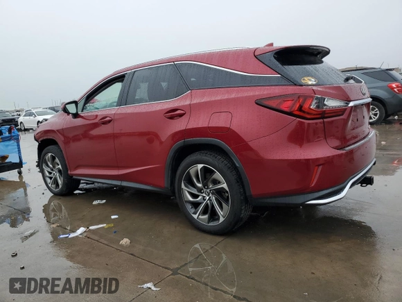 2018 Lexus RX with VIN JTJGZKCA5J2006058, listed as a Copart auction lot 42940845 with 107,843 mi miles and Salvage Title. Bid and sale history available at carsss.com. Image 2.