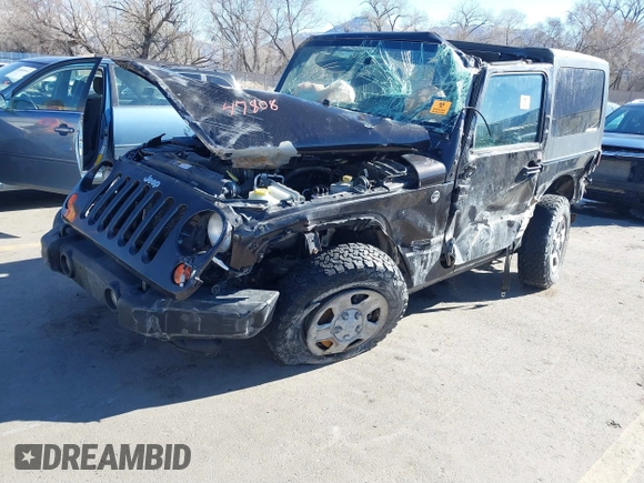 2013 Jeep Wrangler Sport with VIN 1C4AJWAG0DL645039, listed as a IAAI auction lot 41847808 with Not provided miles and . Bid and sale history available at DreamBid. Image 2.