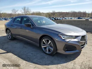 2021 Acura TLX w/Advance Package with VIN 19UUB5F66MA001711, listed as a Copart auction lot 53672155 with 12,151 mi miles and Salvage Title. Bid and sale history available at carsss.com. Image 4.