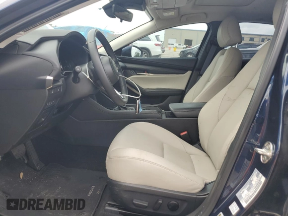 2023 Mazda 3 S Carbon Edition with VIN 3MZBPACM9PM366679, listed as a Copart auction lot 55825035 with 19,745 mi miles and Salvage title. Bid and sale history available at DreamBid. Image 7.