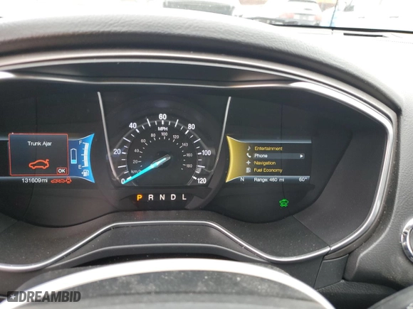 2017 Ford Fusion Energi SE with VIN 3FA6P0PU7HR284551, listed as a Copart auction lot 48412935 with 131,609 mi miles and Salvage Title. Bid and sale history available at carsss.com. Image 9.