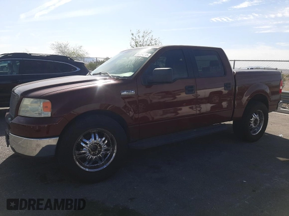 2006 Ford F-150 XLT with VIN 1FTPW12556KB24158, listed as a Copart auction lot 58204215 with 156,338 mi miles and Salvage title. Bid and sale history available at DreamBid. Image 1.