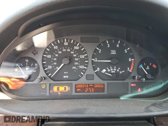 2000 BMW 3 Series 323i with VIN WBAAM3341YCD58307, listed as a Copart auction lot 70950494 with 88,043 mi miles and Salvage Title. Bid and sale history available at carsss.com. Image 9.