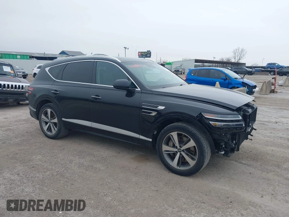 2021 Genesis GV80 with VIN KMUHCESC9MU063172, listed as a IAAI auction lot 41485442 with 69,590 mi miles and . Bid and sale history available at DreamBid. Image 14.