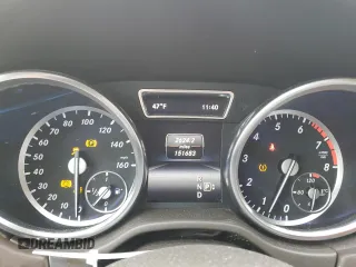 2015 Mercedes-Benz M ML 350 with VIN 4JGDA5JBXFA599743, listed as a Copart auction lot 47991455 with 151,683 mi miles and Salvage Title. Bid and sale history available at carsss.com. Image 9.