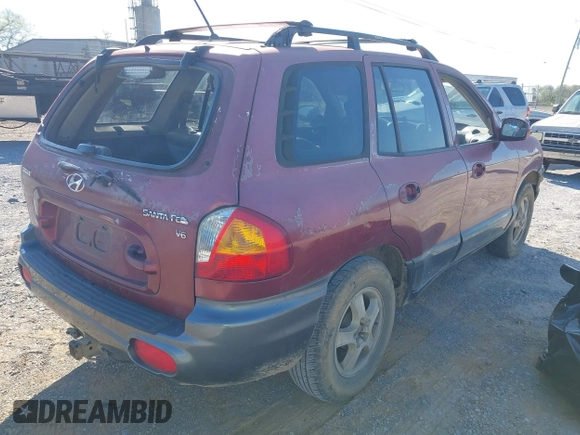 2004 Hyundai Santa Fe GLS with VIN KM8SC13D14U777995, listed as a IAAI auction lot 41874600 with 240,241 mi miles. Bid and sale history available at carsss.com. Image 4.