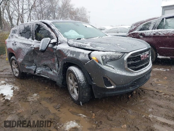 2020 GMC Terrain SLE with VIN 3GKALMEVXLL196807, listed as a IAAI auction lot 40915152 with 91,193 mi miles. Bid and sale history available at carsss.com. Image 1.