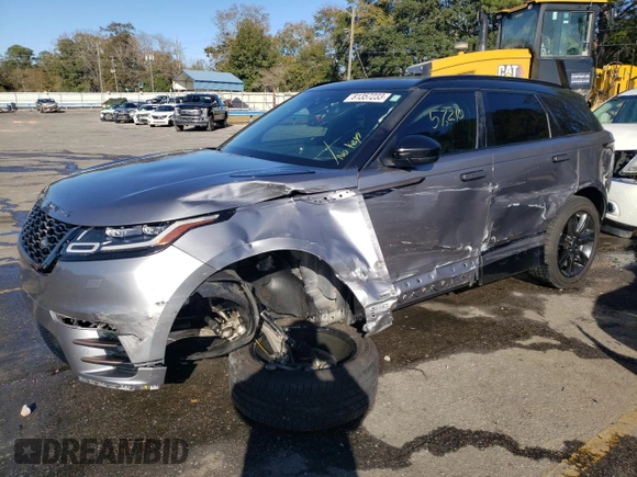2020 Land Rover Range Rover Velar R-Dynamic S with VIN SALYK2EX1LA251924, listed as a Copart auction lot 81357233 with 57,210 mi miles. Bid and sale history available at carsss.com. Image 1.