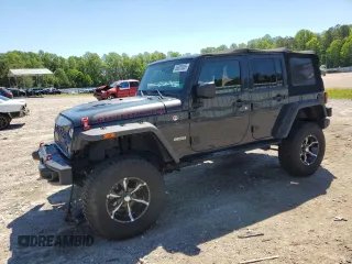 2018 Jeep Wrangler Unlimited Rubicon Recon z VIN 1C4BJWFG3JL850637, wystawiony jako Copart lot #55805005 z przebiegiem 75 719 mil mil oraz Szkoda całkowita • Salvage title. Historia ofert i sprzedaży dostępna na DreamBid. Obrazek 1.