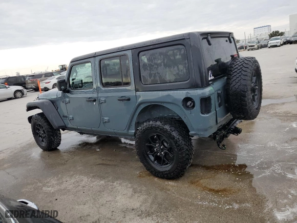 2024 Jeep Wrangler Sport with VIN 1C4PJXDG5RW251022, listed as a Copart auction lot 88949835 with 3,708 mi miles and Salvage Title. Bid and sale history available at carsss.com. Image 2.