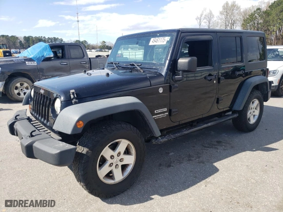 2013 Jeep Wrangler Unlimited Freedom Edition with VIN 1C4BJWDGXDL702914, listed as a Copart auction lot 49461175 with 191,610 mi miles and Clean Title. Bid and sale history available at carsss.com. Image 1.