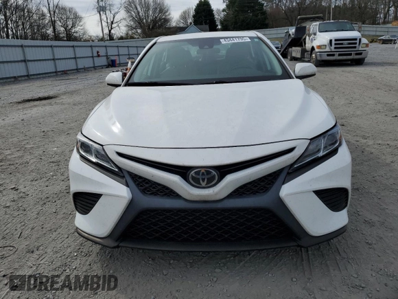 2019 Toyota Camry LE with VIN 4T1B11HK8KU724706, listed as a Copart auction lot 43441795 with 55,822 mi miles and Salvage Title. Bid and sale history available at carsss.com. Image 5.