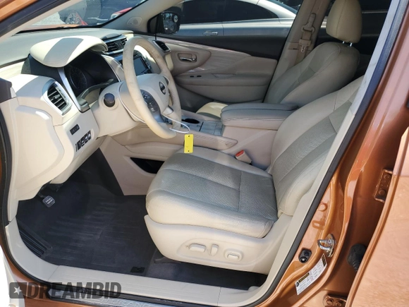 2016 Nissan Murano SV z VIN 5N1AZ2MG1GN145845, wystawiony jako Copart lot #53583945 z przebiegiem 104 065 mil mil oraz Szkoda całkowita • Salvage title. Historia ofert i sprzedaży dostępna na DreamBid. Obrazek 7.