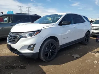 2021 Chevrolet Equinox LT with VIN 3GNAXUEV6ML312027, listed as a Copart auction lot 52545695 with 34,614 mi miles and Salvage title. Bid and sale history available at DreamBid. Image 1.