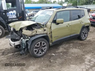 2015 Jeep Renegade Latitude with VIN ZACCJABT4FPB94039, listed as a Copart auction lot 55225915 with 169,914 mi miles and Salvage Title. Bid and sale history available at DreamBid. Image 1.