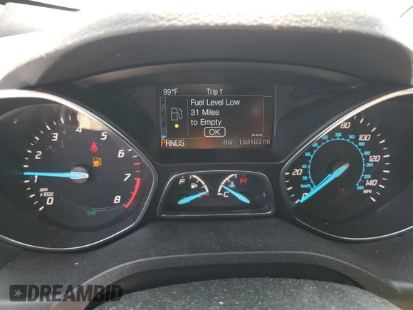 2015 Ford Escape Titanium with VIN 1FMCU9J95FUB74694, listed as a Copart auction lot 65044675 with 159,103 mi miles and Clean title. Bid and sale history available at DreamBid. Image 9.