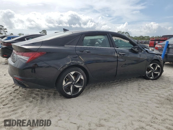 2023 Hyundai Elantra Limited z VIN KMHLP4AG4PU533866, wystawiony jako Copart lot #54982295 z przebiegiem 47 309 mil mil oraz Nie do naprawy • Non repairable. Historia ofert i sprzedaży dostępna na DreamBid. Obrazek 3.