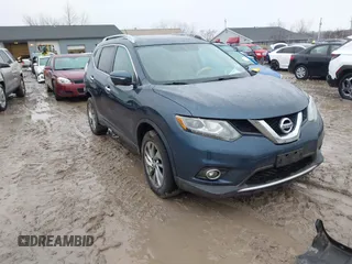 2015 Nissan Rogue SV with VIN 5N1AT2MV6FC906136, listed as a IAAI auction lot 41650789 with 130,819 mi miles. Bid and sale history available at carsss.com. Image 1.