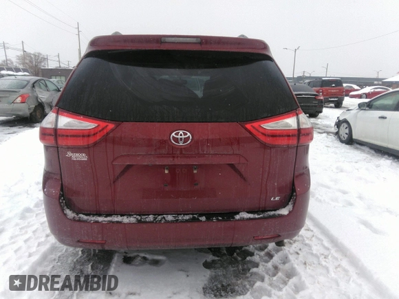 2016 Toyota Sienna LE AAS with VIN 5TDKK3DC3GS716259, listed as a IAAI auction lot 41556959 with 130,478 mi miles. Bid and sale history available at carsss.com. Image 16.