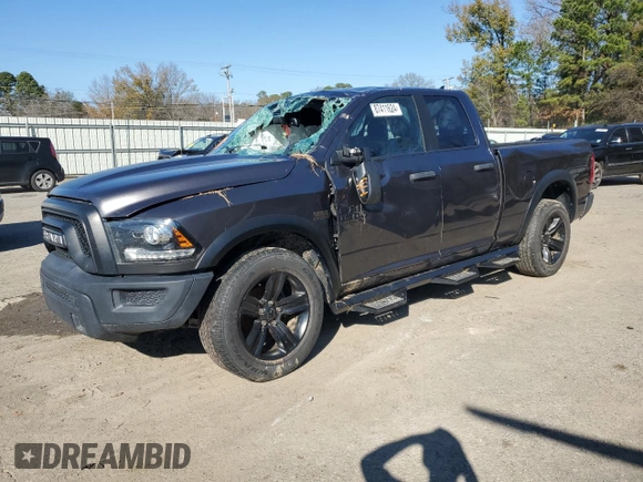2021 Ram 1500 Classic Warlock with VIN 1C6RR7GT0MS514972, listed as a Copart auction lot 87411624 with 0 mi miles and Salvage Title. Bid and sale history available at carsss.com. Image 1.
