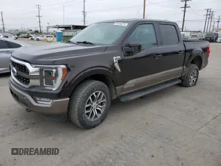 2021 Ford F-150 XL with VIN 1FTFW1ED4MFA04985, listed as a Copart auction lot 55450375 with 47,341 mi miles and Salvage Title. Bid and sale history available at carsss.com. Image 1.
