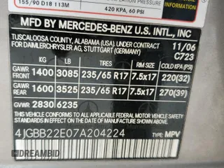 2007 Mercedes-Benz M 320 CDI with VIN 4JGBB22E07A204224, listed as a Copart auction lot 69983804 with 152,248 mi miles and Clean Title. Bid and sale history available at DreamBid. Image 13.