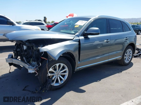 2015 Audi Q5 Premium Plus with VIN WA1LFAFP8FA129901, listed as a IAAI auction lot 41998617 with 109,008 mi miles and . Bid and sale history available at DreamBid. Image 2.