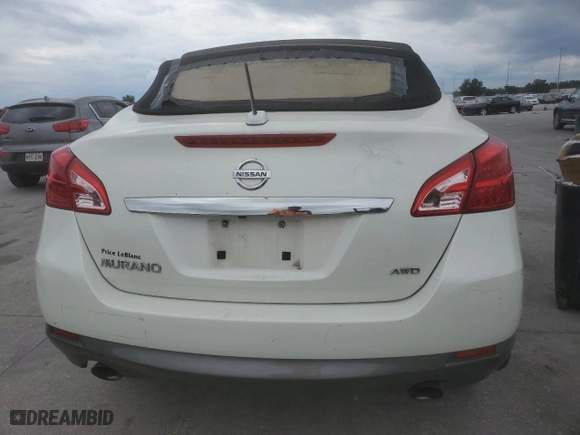 2011 Nissan Murano CrossCabriolet with VIN JN8AZ1FY3BW002987, listed as a Copart auction lot 73716014 with NaN miles and Salvage Title. Bid and sale history available at carsss.com. Image 6.