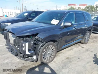 2024 Hyundai Palisade Calligraphy with VIN KM8R74GE4RU765662, listed as a IAAI auction lot 41609460 with 13,076 mi miles. Bid and sale history available at carsss.com. Image 18.