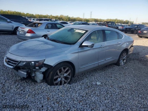 2018 Chevrolet Impala Premier with VIN 2G1125S37J9134040, listed as a Copart auction lot 52231185 with 0 mi miles and Clean Title. Bid and sale history available at carsss.com. Image 1.