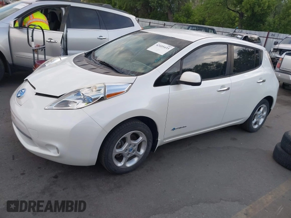 2013 Nissan LEAF SL with VIN 1N4AZ0CP2DC411719, listed as a IAAI auction lot 42455433 with 70,701 mi miles and . Bid and sale history available at DreamBid. Image 2.