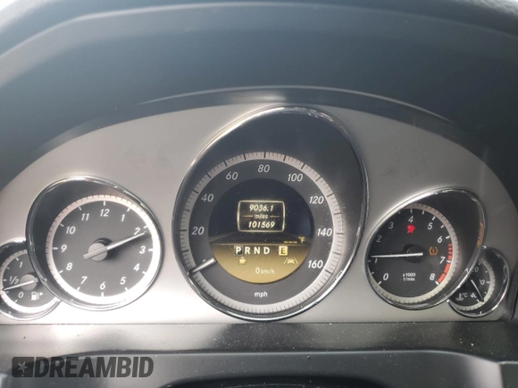 2012 Mercedes-Benz E 350 with VIN WDDKJ5KB1CF169890, listed as a Copart auction lot 57423244 with 101,569 mi miles and Salvage Title. Bid and sale history available at DreamBid. Image 9.