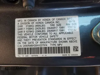 2019 Honda CR-V LX with VIN 2HKRW6H30KH227914, listed as a Copart auction lot 40918193 with 40,120 mi miles. Bid and sale history available at carsss.com. Image 16.